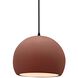 Radiance LED 7 inch Canyon Clay and Matte Black Pendant Ceiling Light