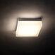 Matrix LED 9 inch Titanium Flush Mount Ceiling Light in 3000K, 9in.