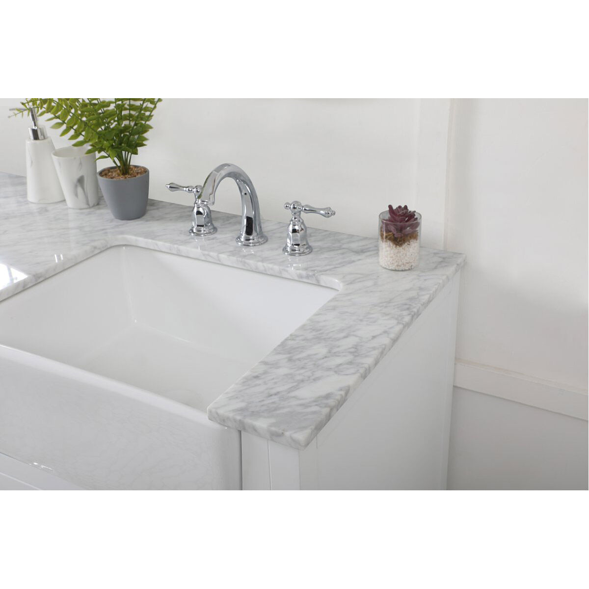 Franklin 60 X 22 X 35 inch White Bathroom Vanity Cabinet