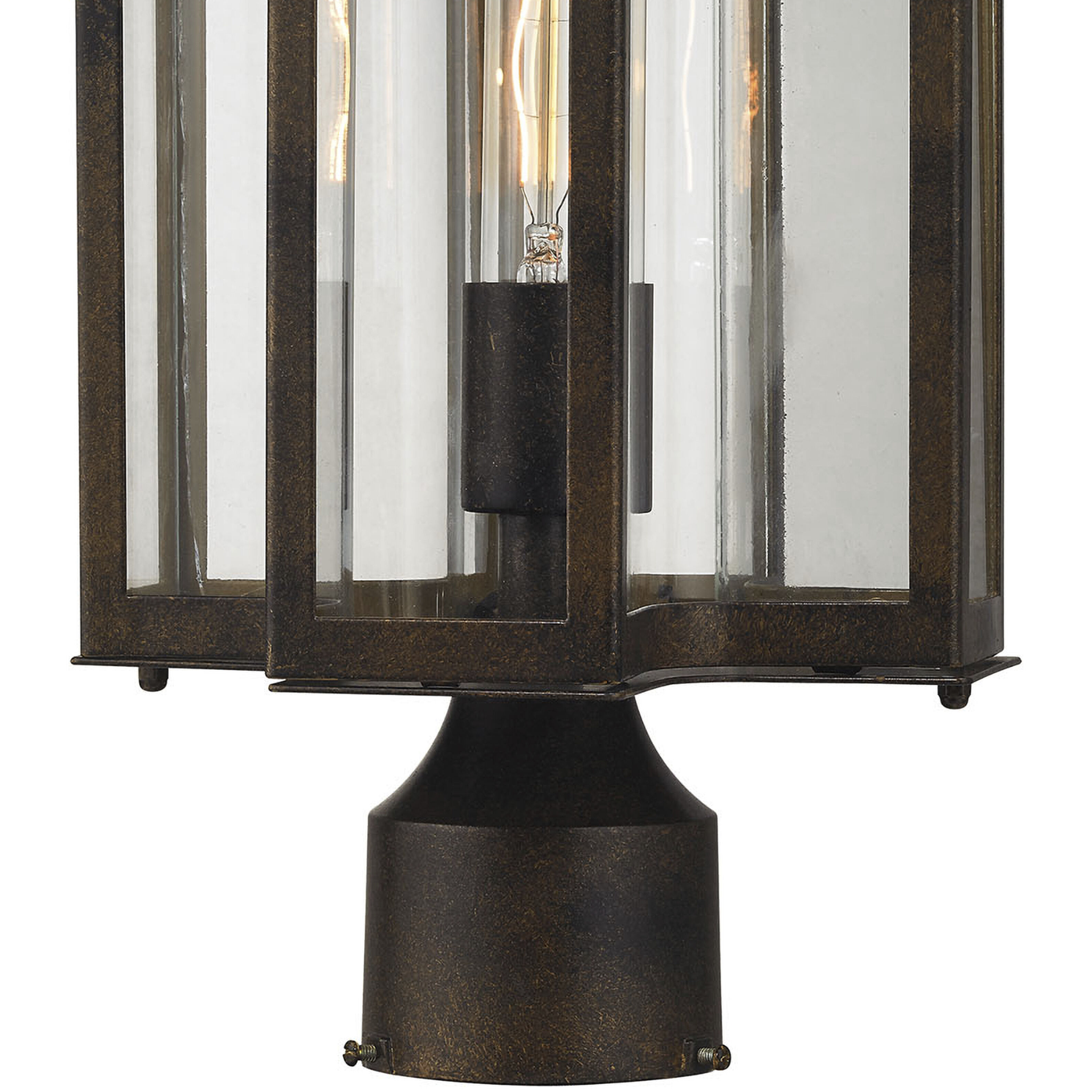 Bianca 1 Light 15 inch Hazelnut Bronze Outdoor Post Light
