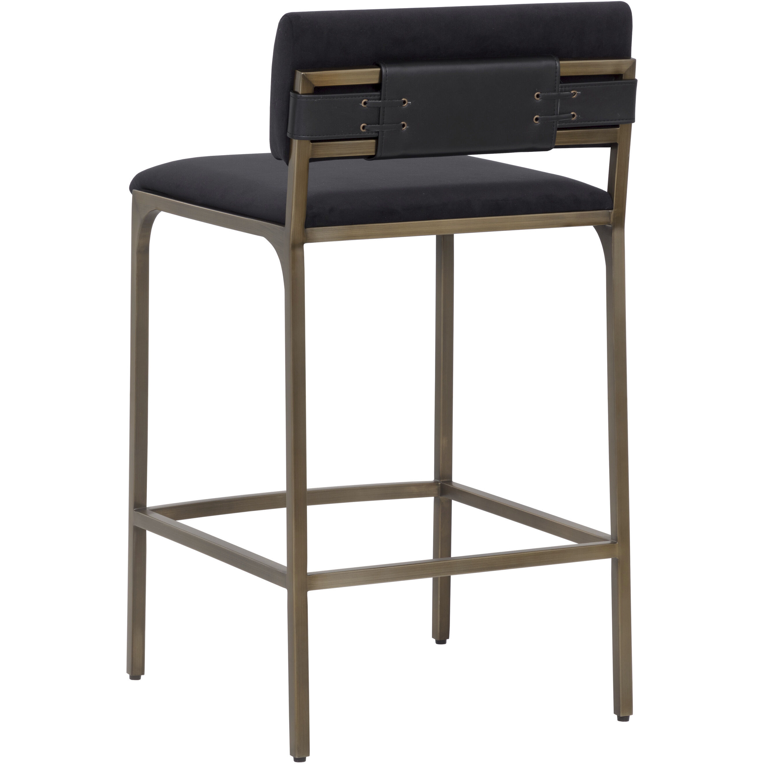 Mori 34.5 inch Abbington Black Counter Stool