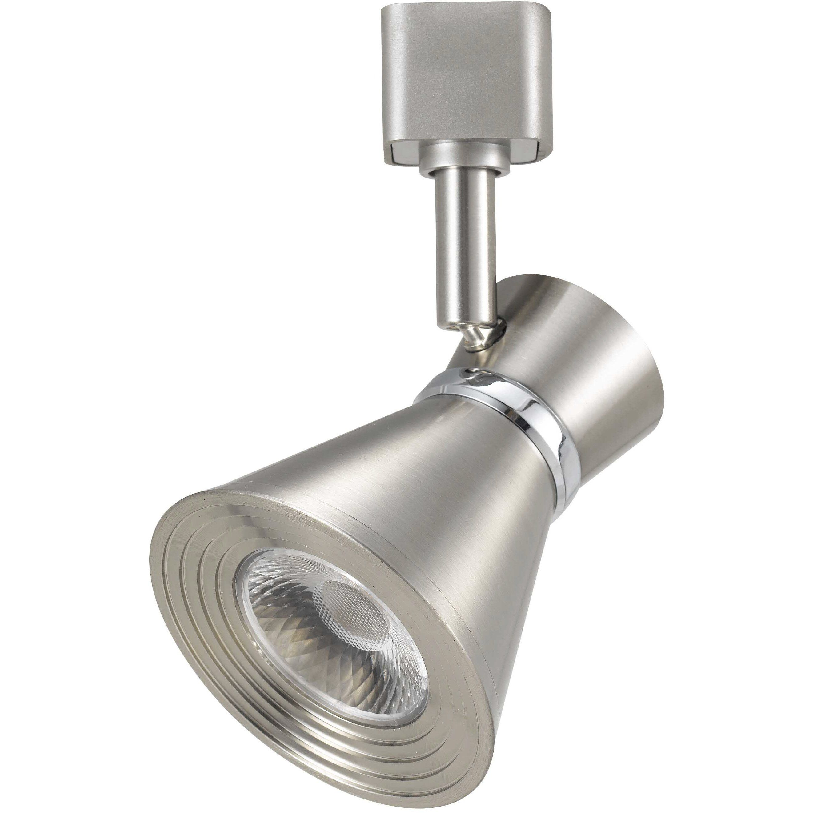 HT Series 1 Light Brushed Steel Track Lighting Ceiling Light