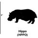 Hippo Copper Cookie Cutter