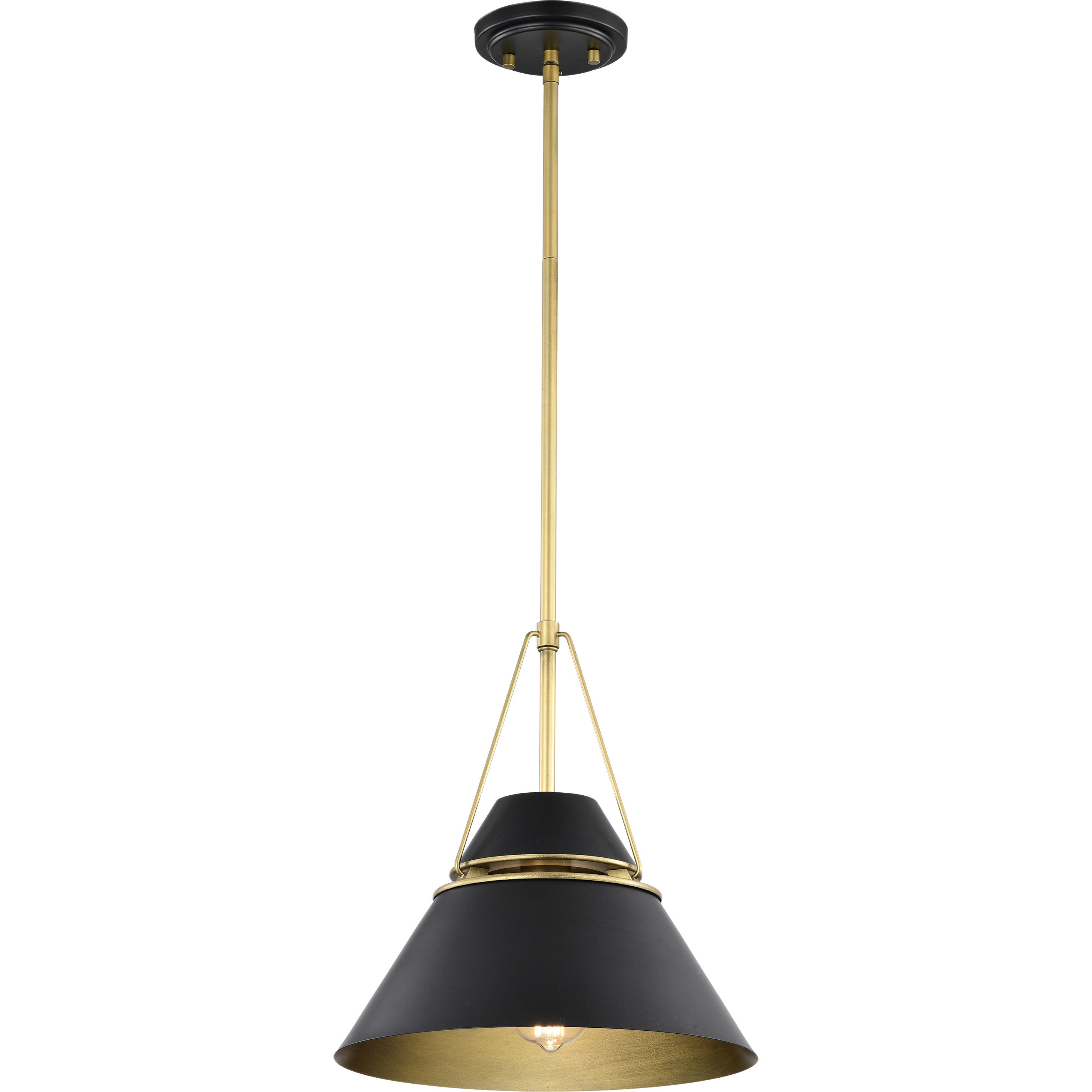 Adina 1 Light 12.75 inch Matte Black Pendant Ceiling Light