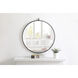 Eternity 28 X 28 inch Black Wall Mirror