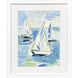 Setting Sail Blue and Green and Yellow Framed Art, Propac