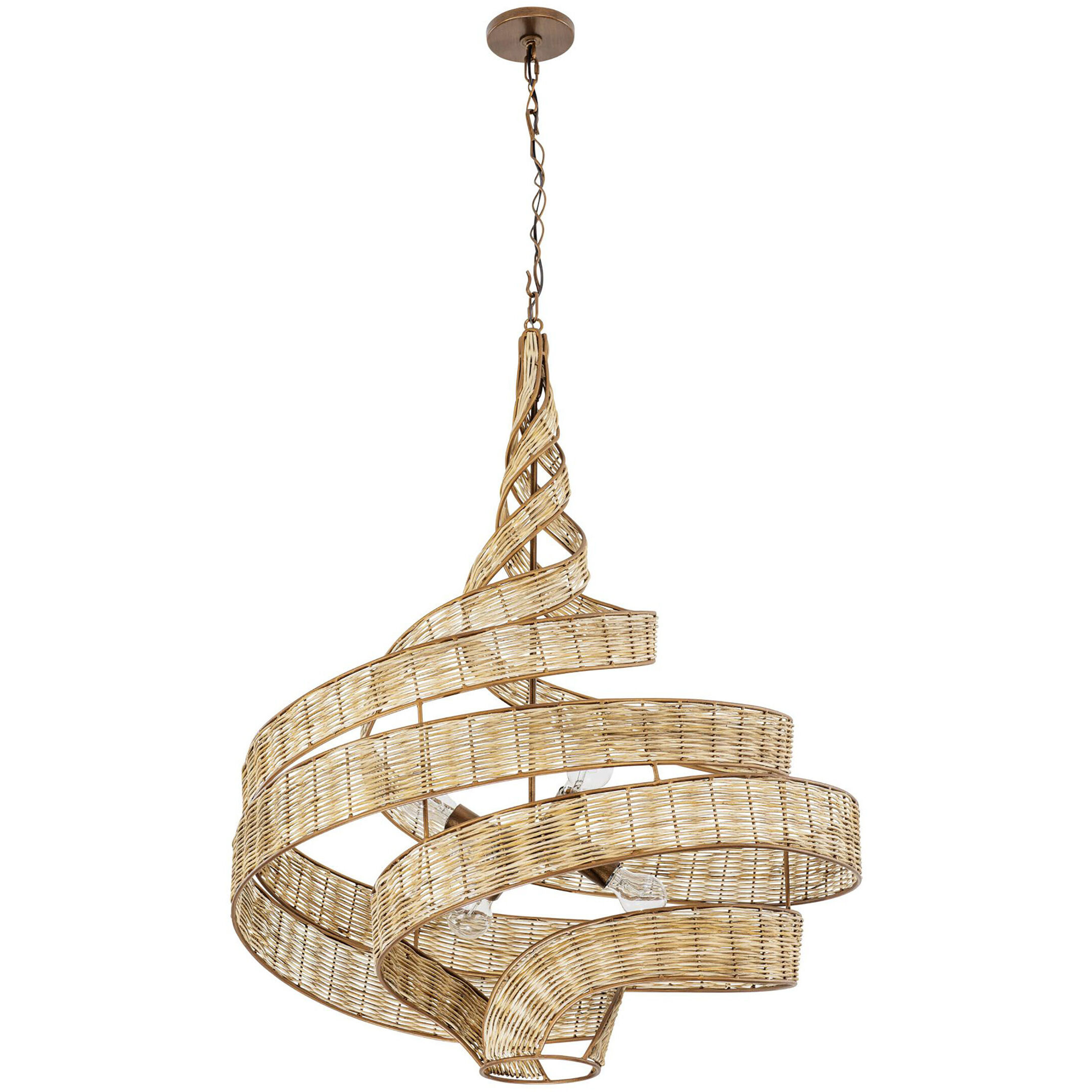 Flow 6 Light 30 inch Baguette Pendant Ceiling Light, Smithsonian Collaboration