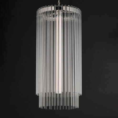 Jolie LED 14 inch Polished Nickel Entry Foyer Pendant Ceiling Light