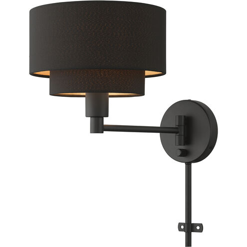 Sentosa 15.25 inch 60.00 watt Black Swing Arm Wall Lamp Wall Light