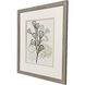 Coral Blockprint Green and Gray and Neutral Framed Art