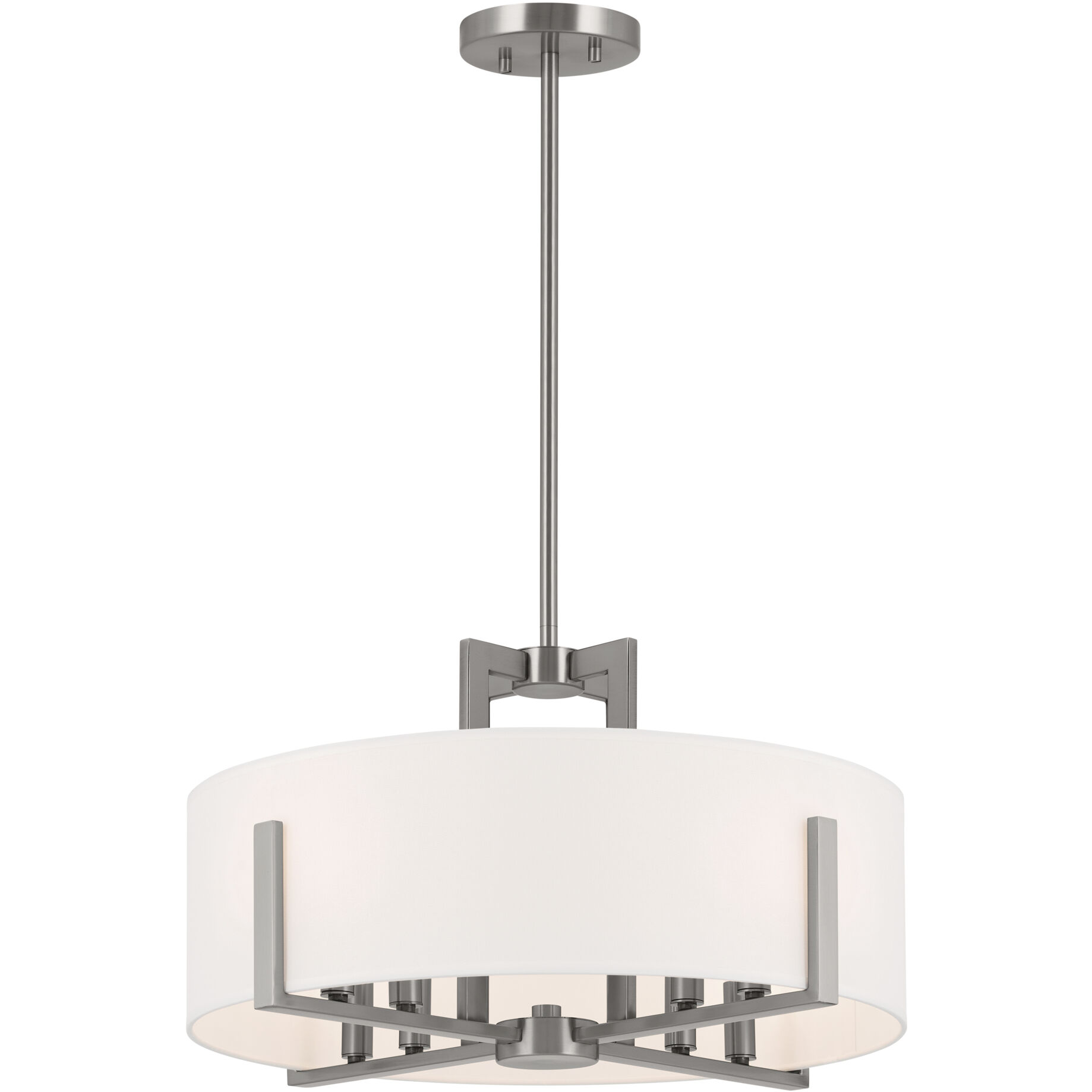 Malen LED 20 inch Classic Pewter Semi Flush Mount Ceiling Light