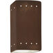 Ambiance Wall Sconce Wall Light in Real Rust, Incandescent, Small