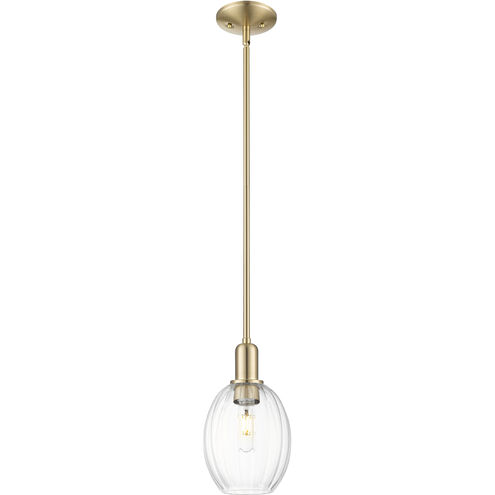 Downtown Urban Preston 1 Light 6.25 inch Champagne Bronze Mini Pendant Ceiling Light in Clear
