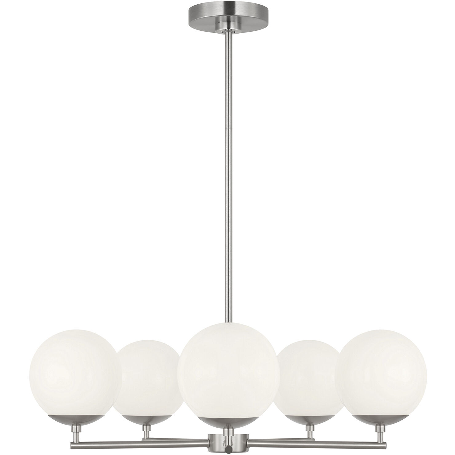 Nube LED 26 inch Brushed Nickel Chandelier Ceiling Light