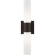 Aero 2 Light 5 inch Bronze with Antique Brass Accent ADA ADA Wall Sconce Wall Light