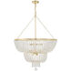Rylee 12 Light 32 inch Antique Gold Chandelier Ceiling Light