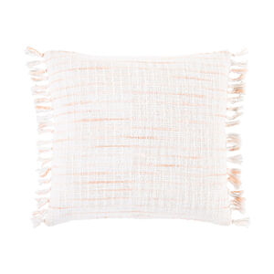 Hermitage Bay 20 X 20 inch White/Blush/Peach/Pale Pink Pillow Cover