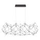 Leonardelli LED 22 inch Dark Chrome (Plated) Chandelier Ceiling Light