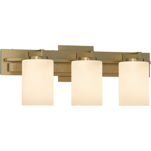 Ondrian 3 Light 19 inch Modern Brass Horizontal Sconce Wall Light