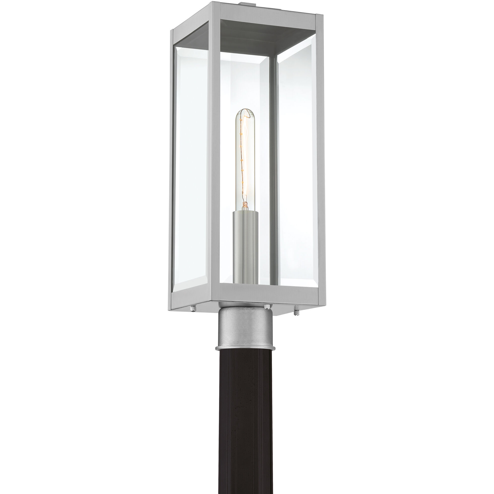 Westover 1 Light 21 inch Stainless Steel Outdoor Post Lantern