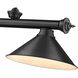 Cordon 3 Light 57.25 inch Matte Black Billiard Ceiling Light in Matte Black Steel