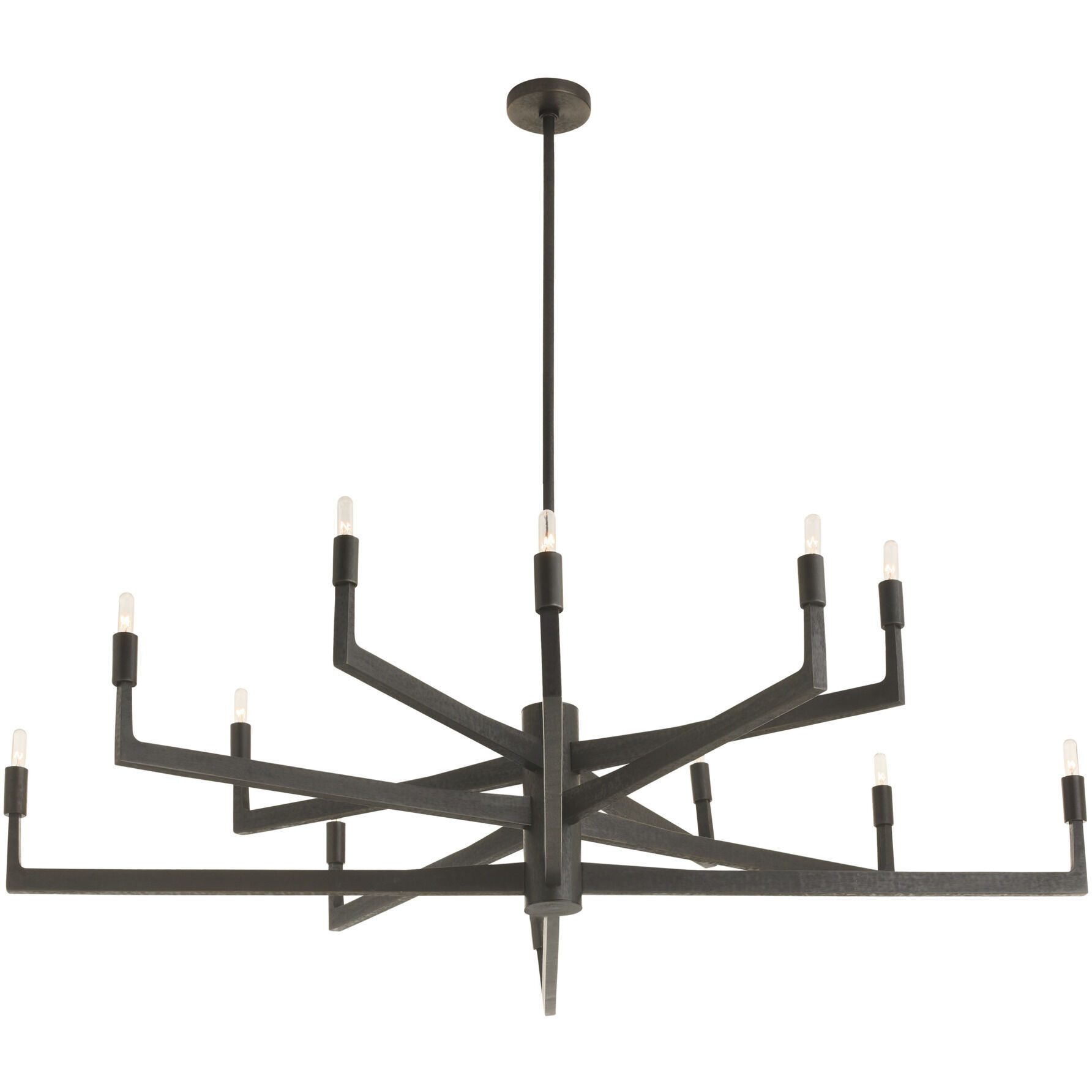 Griff 12 Light 56 inch English Bronze Chandelier Ceiling Light, Large