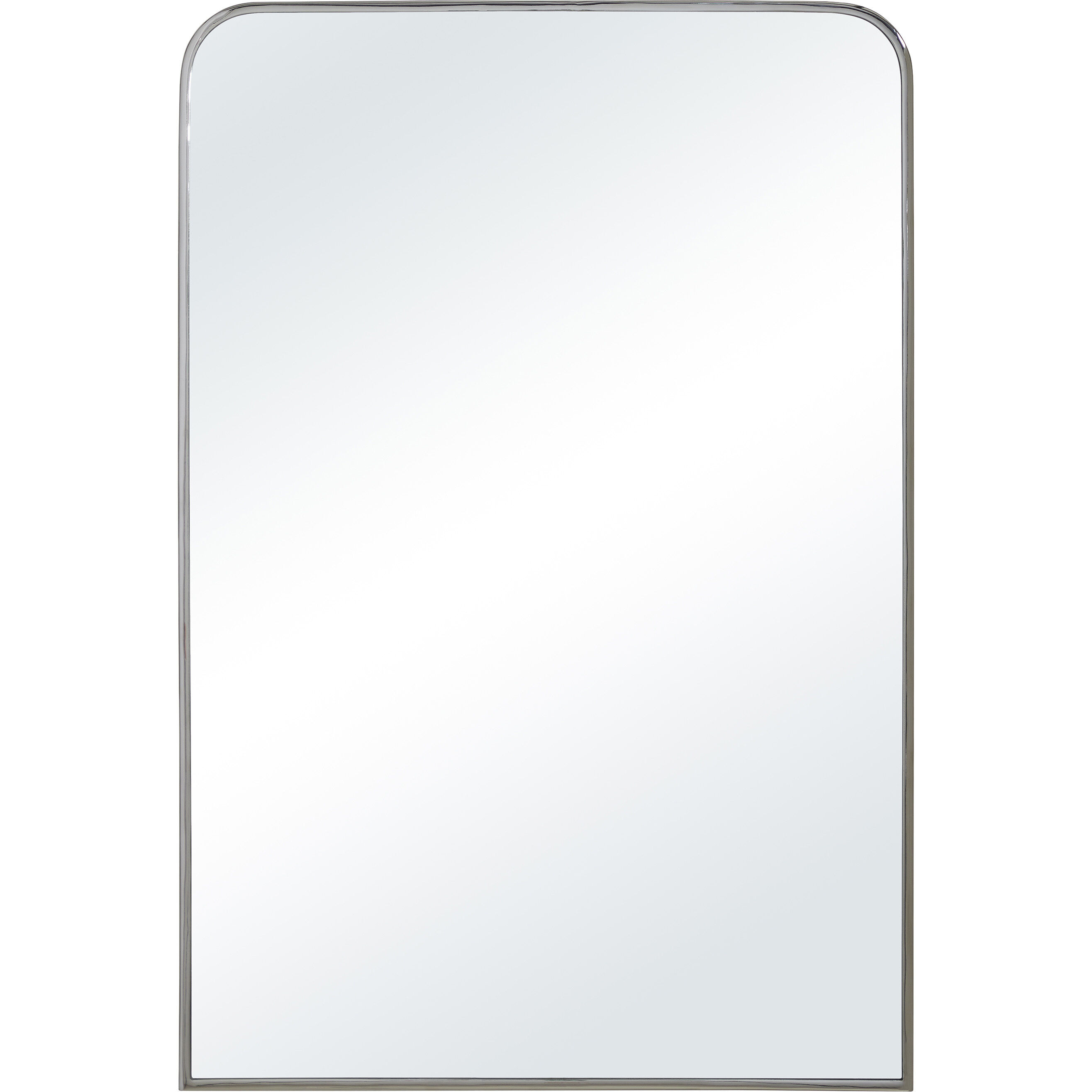 Jackline 36 X 24 inch Polished Nickel Wall Mirror