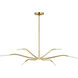 Sean Lavin Lajos LED 38.9 inch Hand-Rubbed Antique Brass Chandelier Ceiling Light