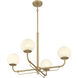 Whitehall 4 Light 30 inch Legacy Brass Chandelier Ceiling Light