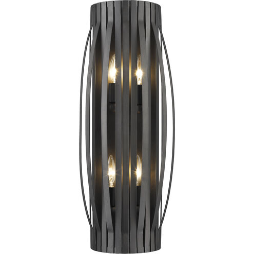 Moundou 4 Light 10.25 inch Bronze Wall Sconce Wall Light