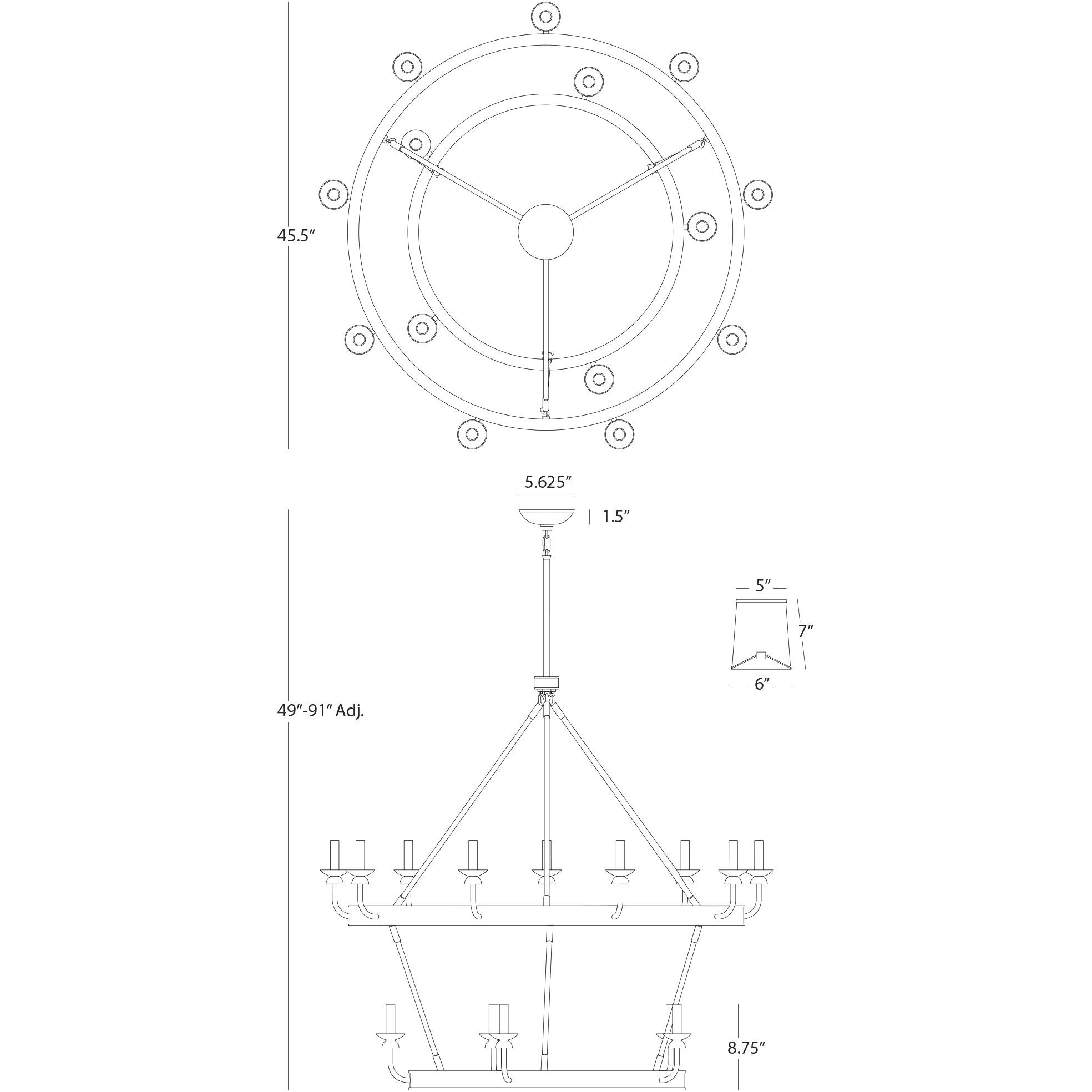 William 14 Light 48.75 inch Polished Nickel Chandelier Ceiling Light