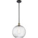 Ballston X-Large Twisted Swirl LED 12 inch Black Antique Brass Pendant Ceiling Light, Ballston