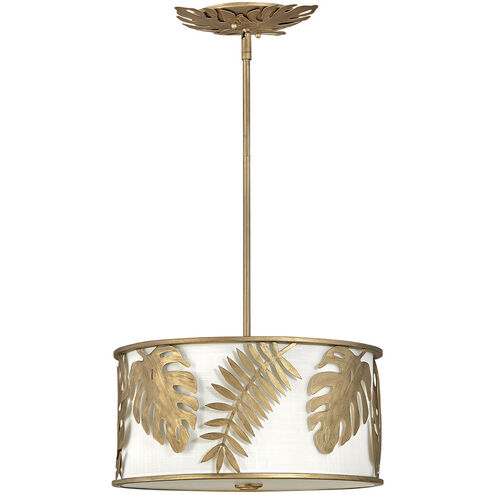 Botanica LED 16 inch Burnished Gold Foyer Light Ceiling Light, Pendant/Semi-Flush Mount