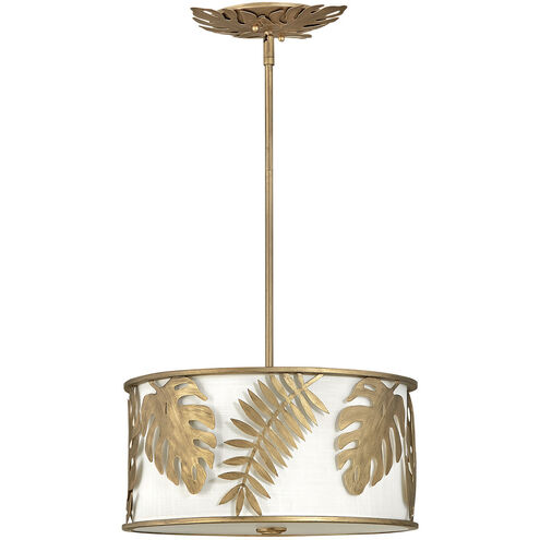 Botanica LED 16 inch Burnished Gold Foyer Light Ceiling Light, Pendant/Semi-Flush Mount