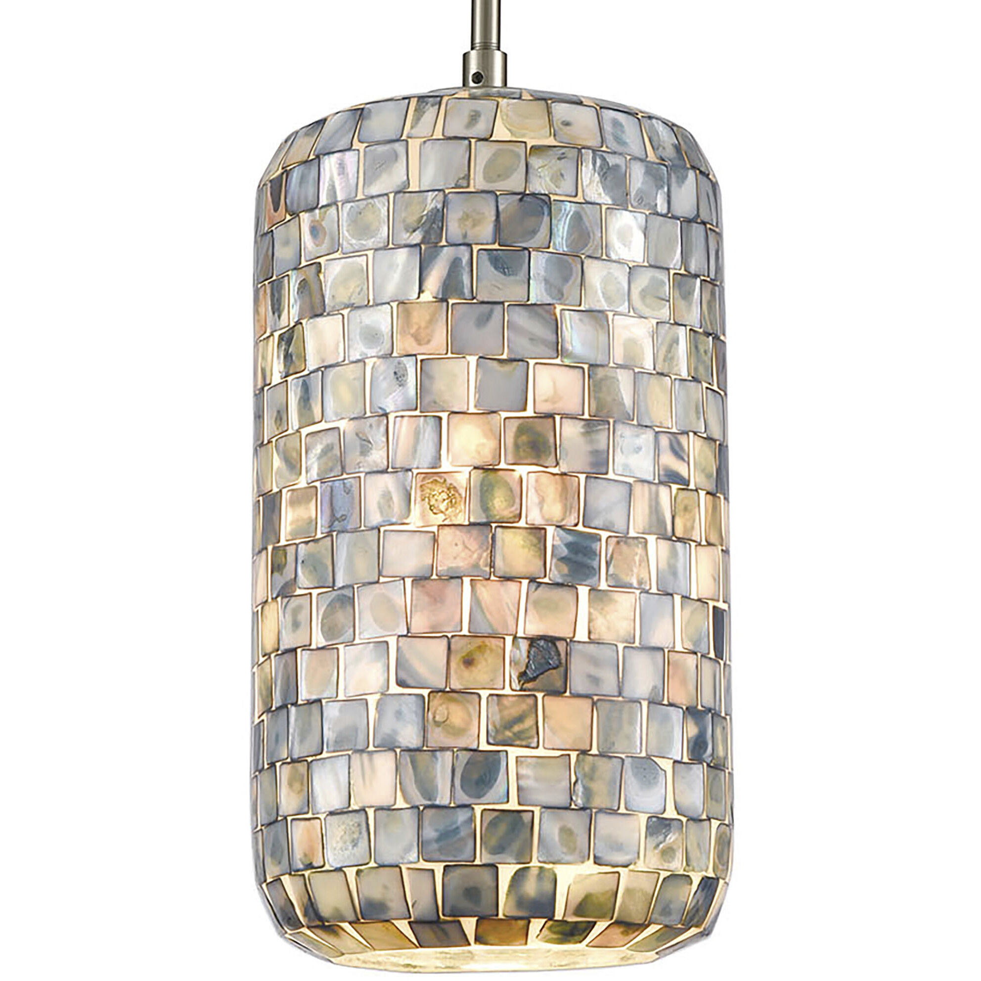 Capri 1 Light 6 inch Satin Nickel Pendant Ceiling Light