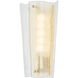 Baxford 1 Light 8 inch Aged Brass Wall Sconce Wall Light