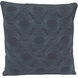Embroidered Wave 20 X 5 inch Blue Accent Pillow