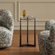Midas 24.25 X 13.5 inch Dark Bronze and Crystal Accent Table