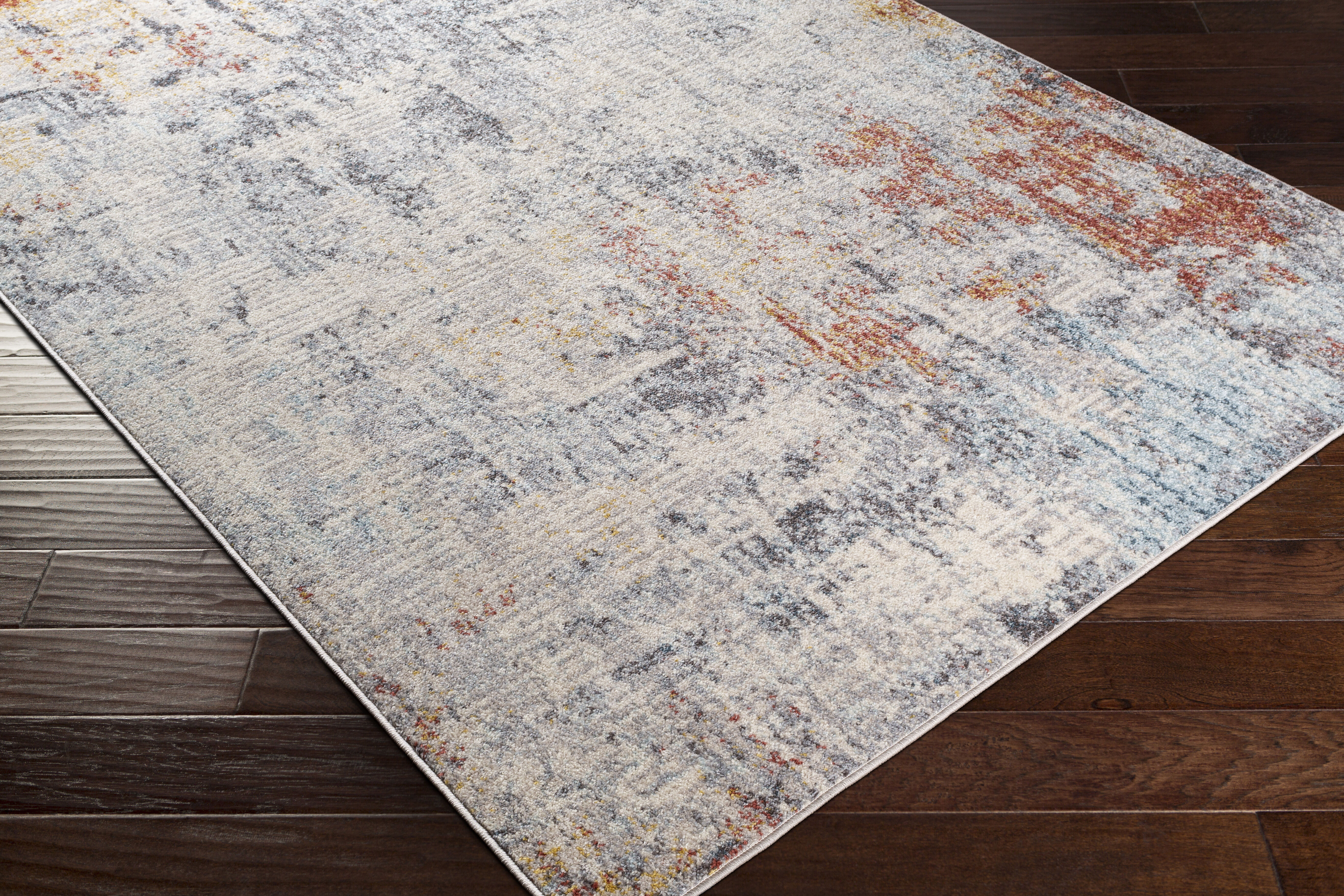 Ankara 108 X 79 inch Brick Red Rug in 7 x 9, Rectangle