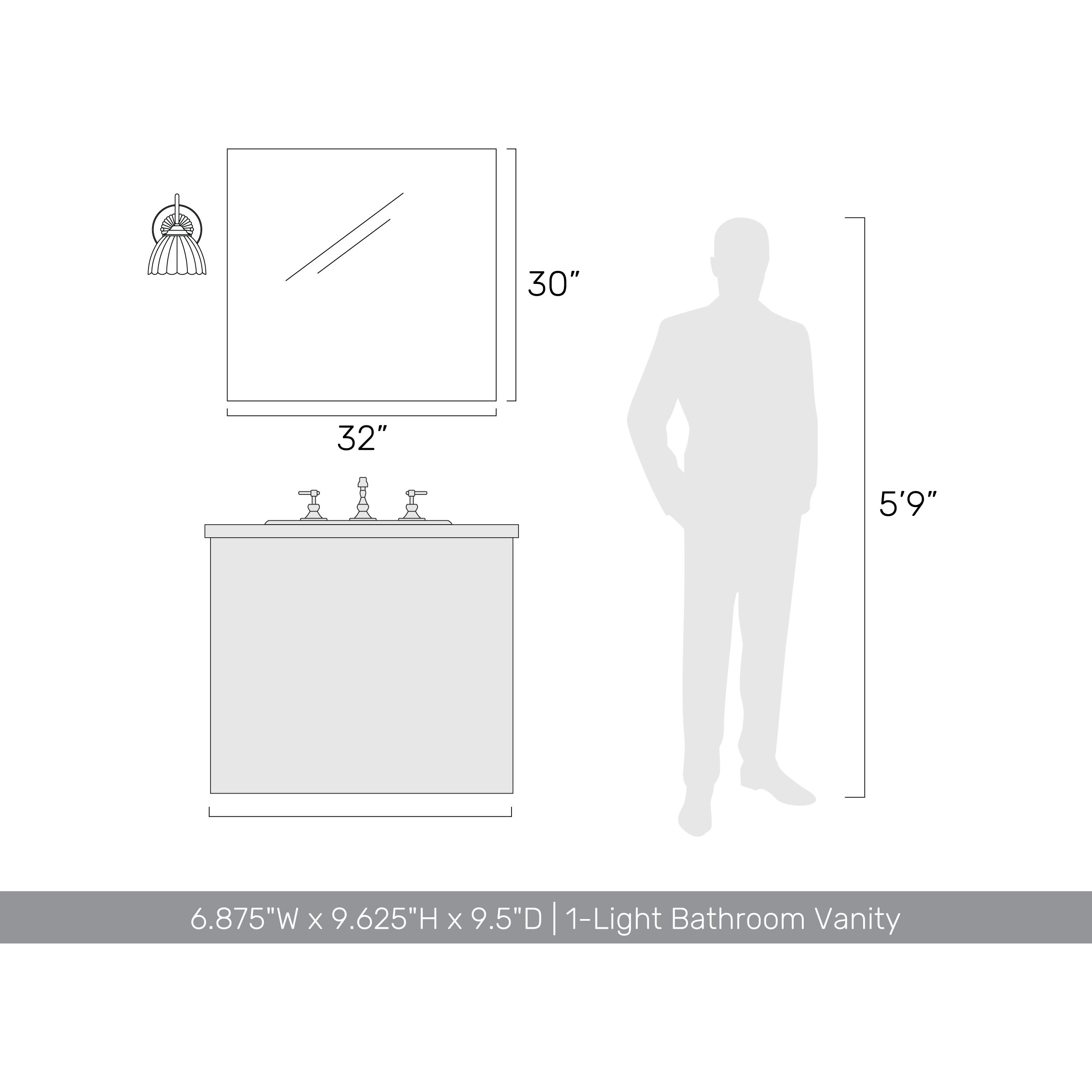 Audra 1 Light 6.88 inch Brushed Champagne Brass Wall Sconce Wall Light