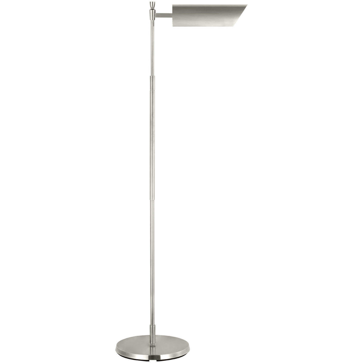 Thomas O'Brien Bravo 43.5 inch 8.00 watt Polished Nickel Adjustable Pharmacy Floor Lamp Portable Light