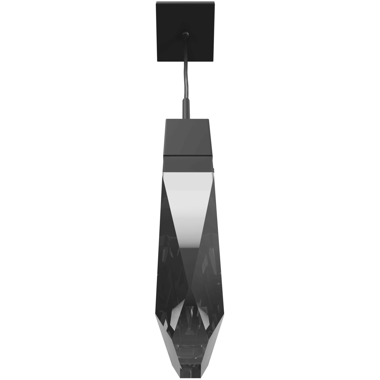 Aspen LED 2 inch Black Pendant Ceiling Light in Clear