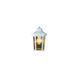 Rendell 1 Light 12 inch White Outdoor Pocket Lantern in Clear Glass Beveled - Open Bottom