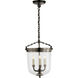 Thomas O'Brien Merchant 3 Light 11.75 inch Bronze Lantern Pendant Ceiling Light