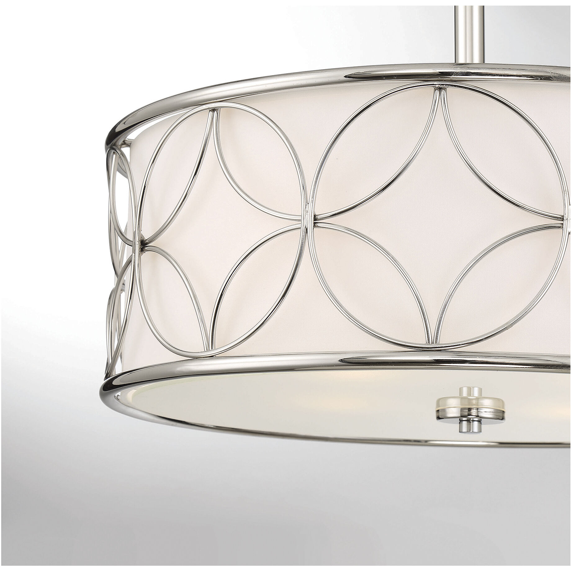 Reid 4 Light 20 inch Polished Nickel Semi-Flush Ceiling Light, Essentials