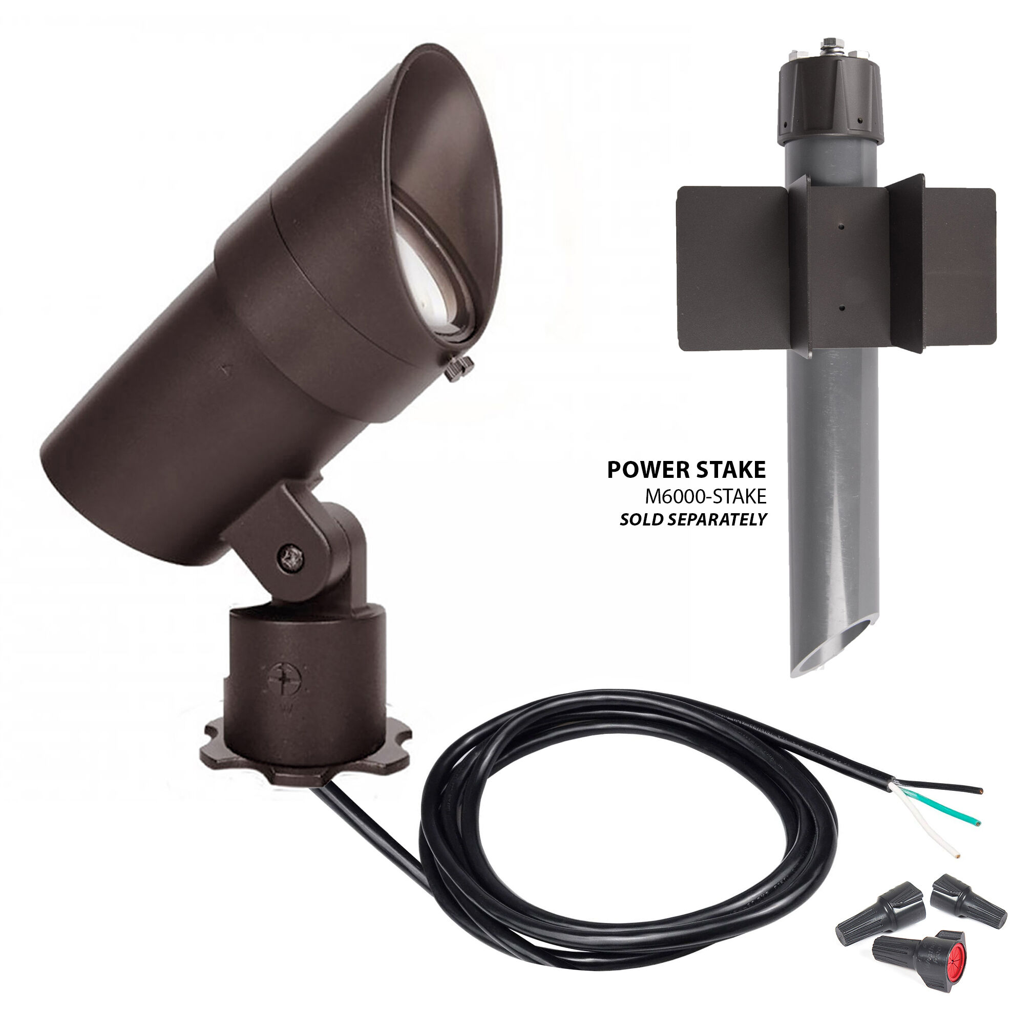 Tyler Bronze 31.00 watt LED Spot and Flood Lighting in 3000K, WAC Landscape