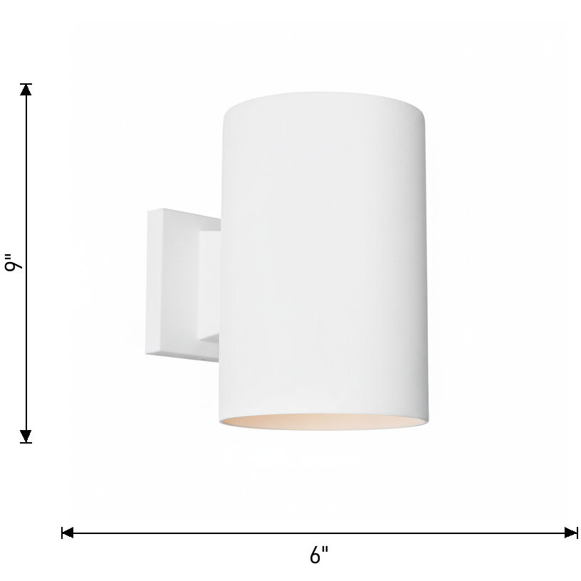 Sean Lavin Outdoor Cylinders 1 Light 9 inch Textured Black Outdoor Wall Lantern