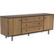 Boston 84 X 20 inch Dark Walnut with Matte Black Sideboard