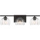 Glint 3 Light 24 inch Dark Bronze Vanity Wall Light