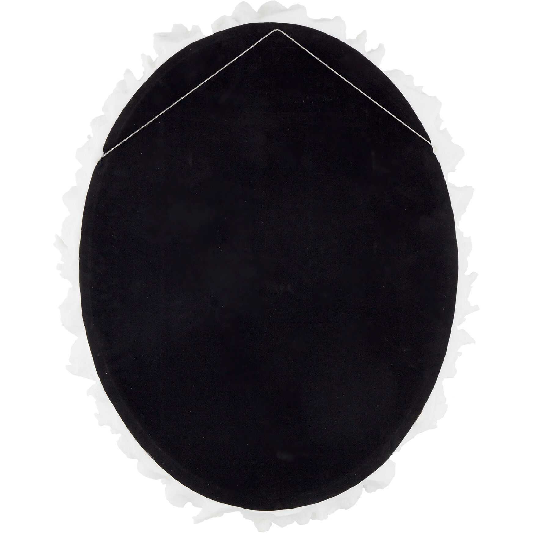 Anita 35.4 X 27.6 inch White Wall Mirror